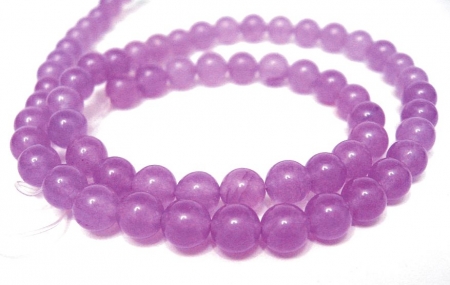 Jade Orchidee Violett 6mm Edelstein Strang